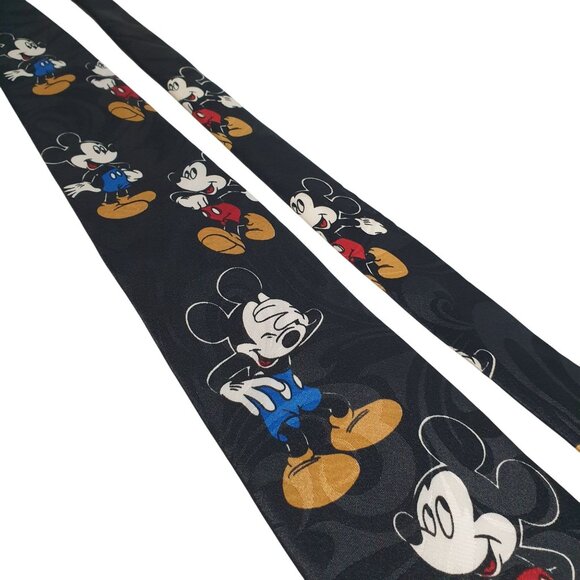 Disney Mickey Mouse Necktie Polyester Character Design Mens Fashion Accessory - Picture 3 of 5